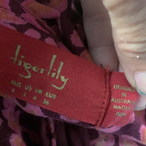 TIGERLILY Ognena Maxi Dress, in paisley stunning colour print ,RRP$249 - Picture 6 of 7